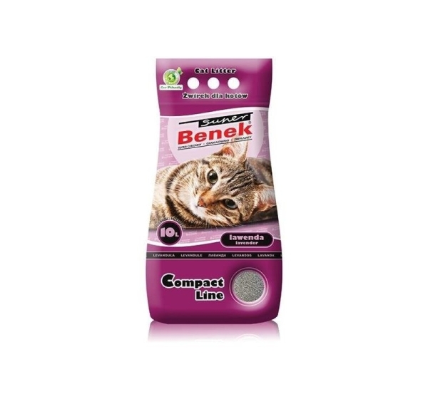 Certech Super Benek Compact Lavender - Cat Litter Clumping 10 l