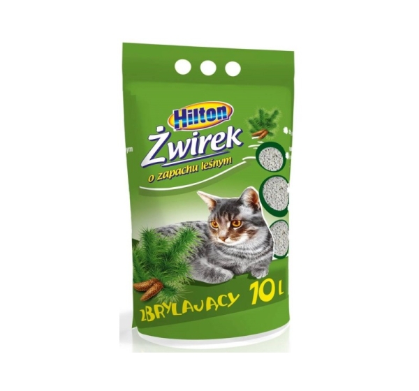 HILTON bentonite clumping forest cat litter - 10 l