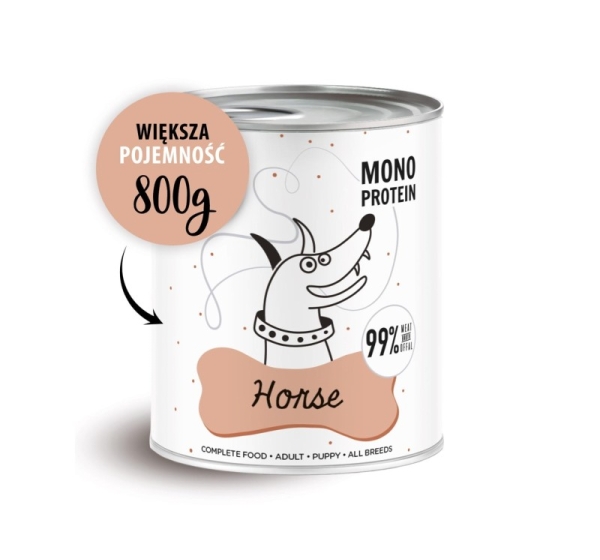 PAKA ZWIERZAKA Pepe Horse - wet dog food - 800g