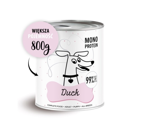 PAKA ZWIERZAKA Pepe Duck - wet dog food - 800g