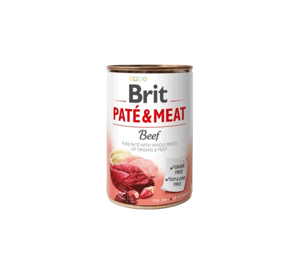 BRIT Paté & Meat with Beef - wet dog food - 400g