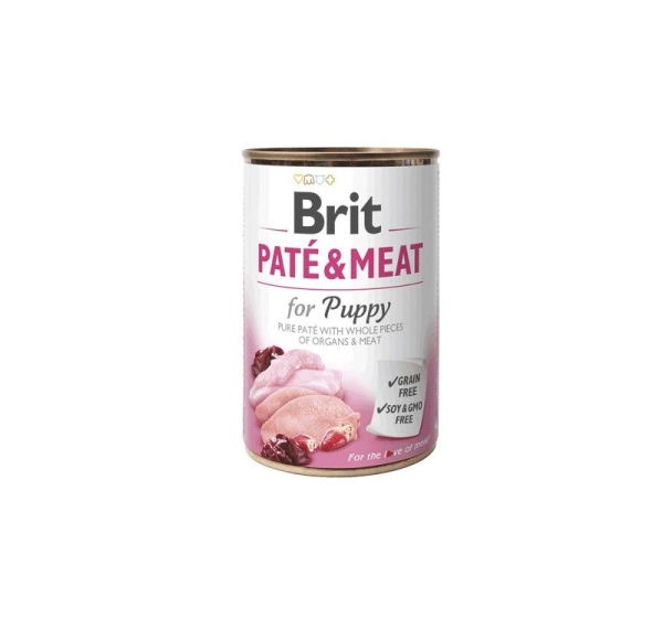 BRIT Paté & Meat Puppy Chicken - wet dog food - 400g