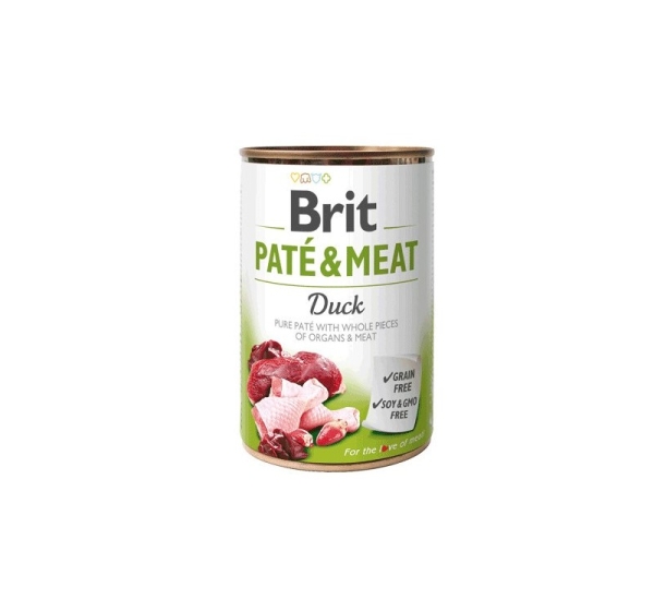 BRIT Pate&Meat Adult Duck - Wet dog food - 400 g