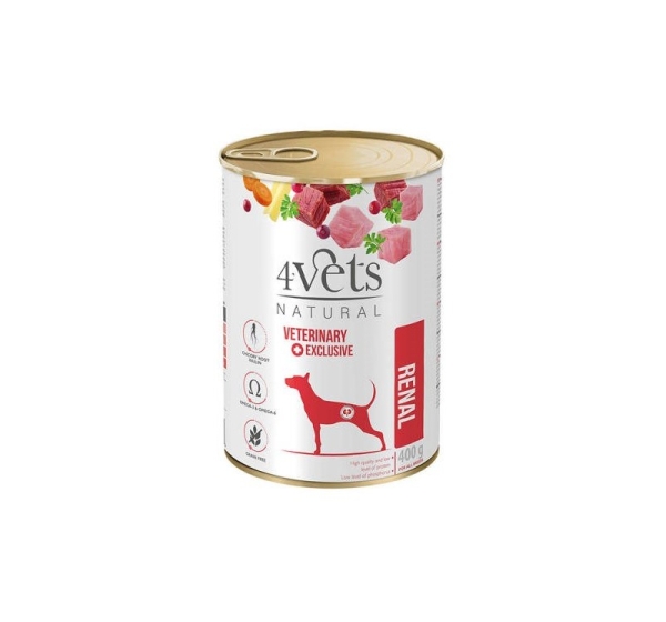 4VETS Natural Renal - wet dog food - 400g