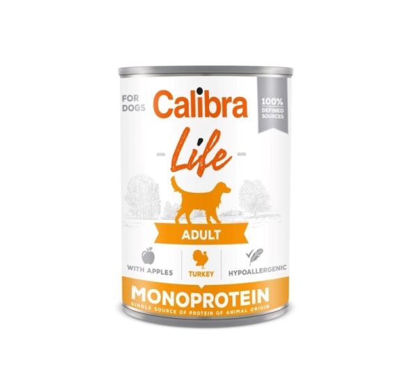 CALIBRA Dog Life Adult Turkey with apples - wet dog food - 400g