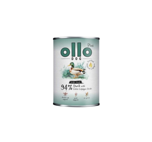 OLLO Plus Collagen Duck - wet dog food - 400g