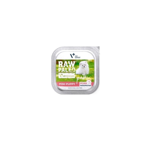 VETEXPERT Raw Paleo Pâte Mini Puppy Pork - wet dog food - 150g