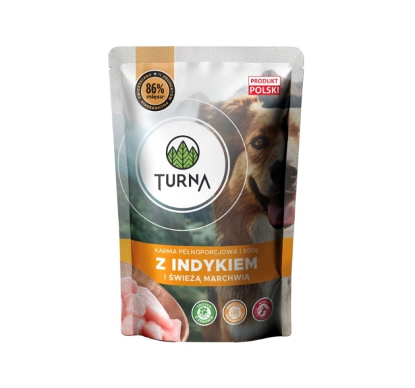 TURNA with turkey – wet dog food – 500g