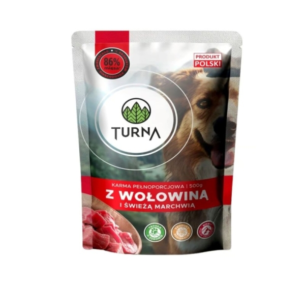 TURNA with beef – wet dog food – 500g