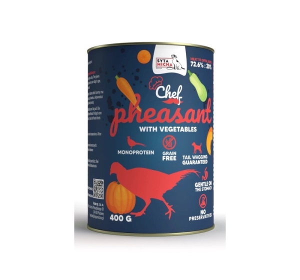 SYTA MICHA Chef Pheasant with vegetables - wet dog food - 400g