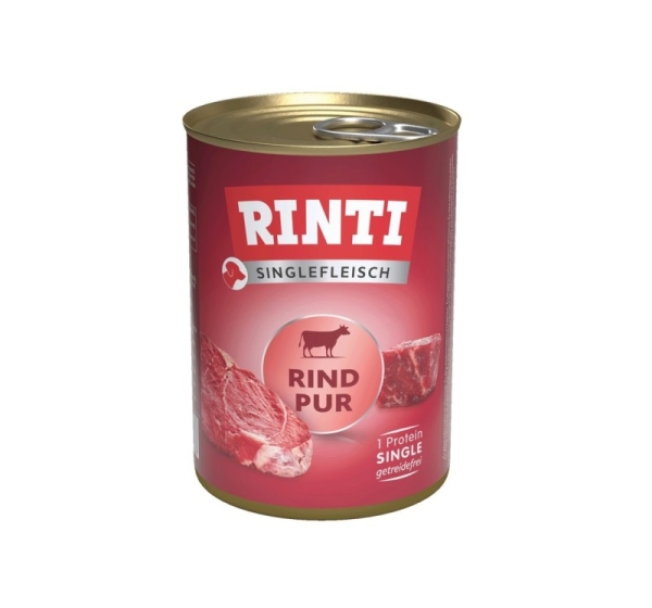 RINTI Singlefleisch Pur Beef - wet dog food - 400g