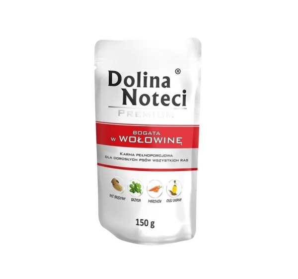 Dolina Noteci Premium rich in beef - wet dog food - 150g