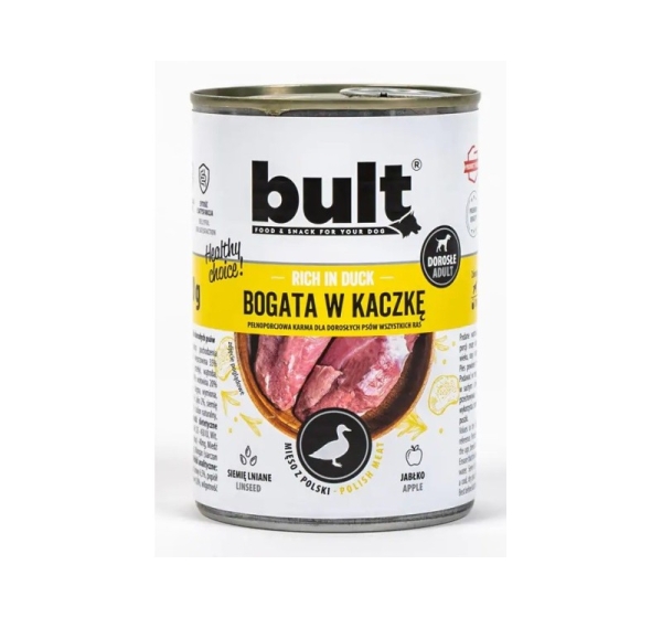 BULT Rich in duck - Wet dog food - 800 g