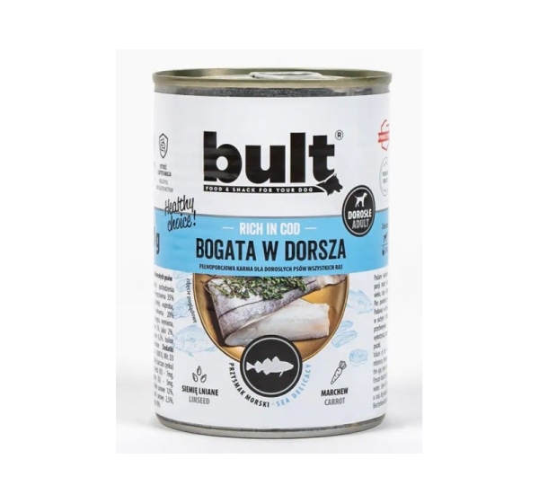 BULT Rich in cod - Wet dog food - 800 g