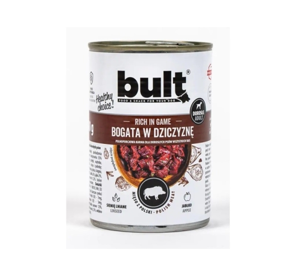 BULT Rich in game - Wet dog food - 800 g