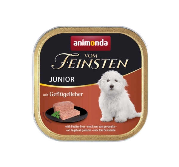 ANIMONDA Vom Feinsten Junior Poultry liver - wet dog food - 150g