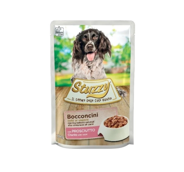 STUZZY Chunks with ham - wet dog food - 100 g