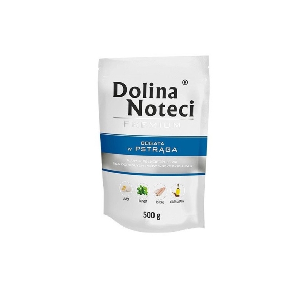 Dolina Noteci Premium rich in trout - wet dog food - 500g