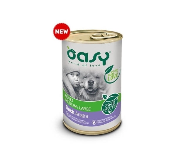 OASY One Protein Adult Medium/Large Duck - wet dog food - 400g