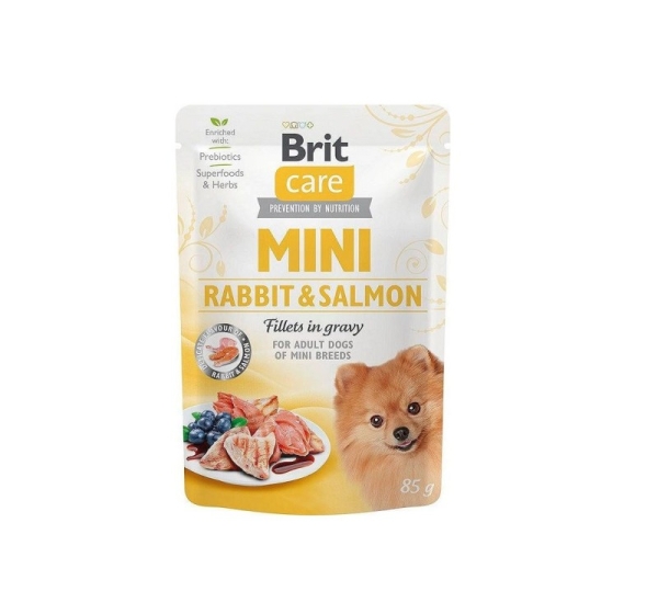 BRIT Care Mini Rabbit&Salmon - wet dog food - 85g