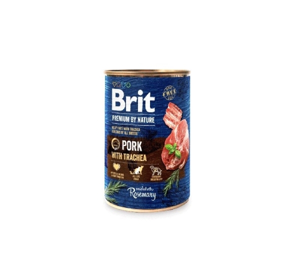 BRIT Premium by Nature Pork with Trachea - Wet dog food - 400 g