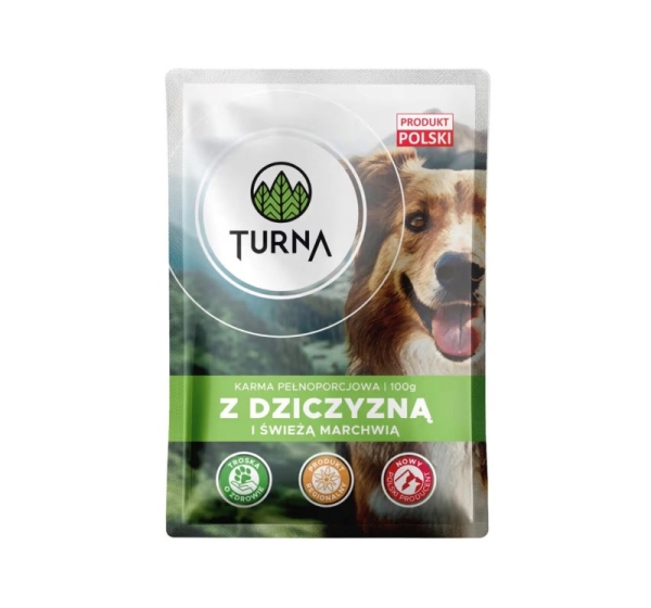 TURNA with game meat – wet dog food – 100g