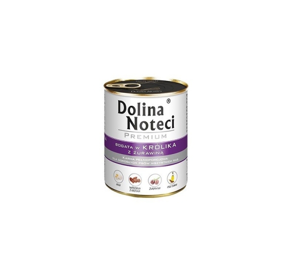 DOLINA NOTECI Premium Rich in rabbit with cranberries - Wet dog food - 800 g