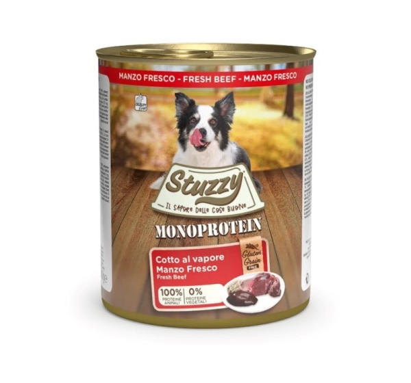 STUZZY Monoprotein Beef - wet dog food - 800g