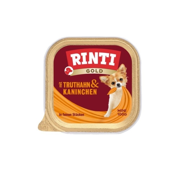 RINTI Gold Mini Turkey with rabbit - wet dog food - 100g