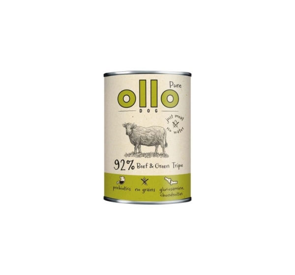 OLLO Pure Beef and Green tripe - wet dog food - 850g