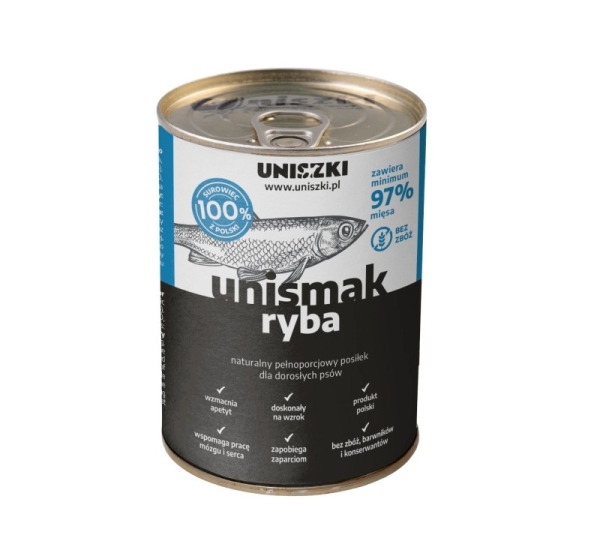 UNISZKI UNIsmak Fish - wet dog food - 400g