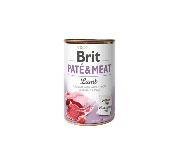 BRIT Paté & Meat with lamb - wet dog food - 400g