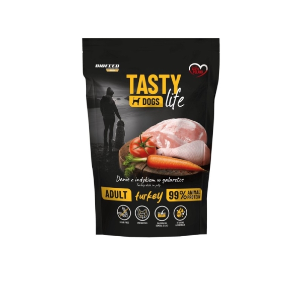 BIOFEED Tasty Dogs Life Turkey - wet dog food - 500g