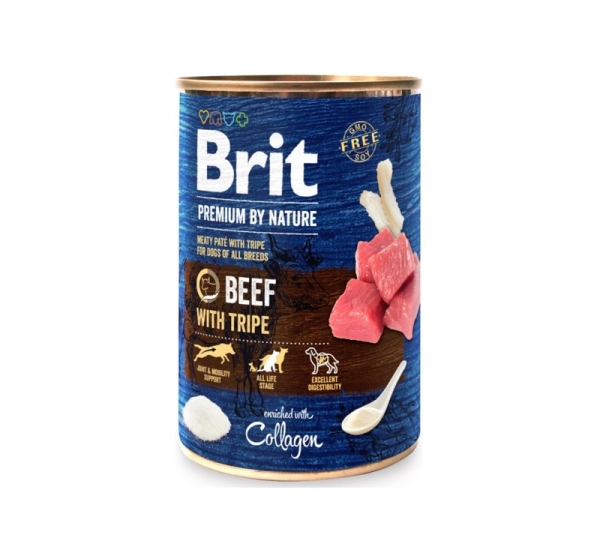 BRIT Premium by Nature Beef with Tripe - Wet dog food - 400 g