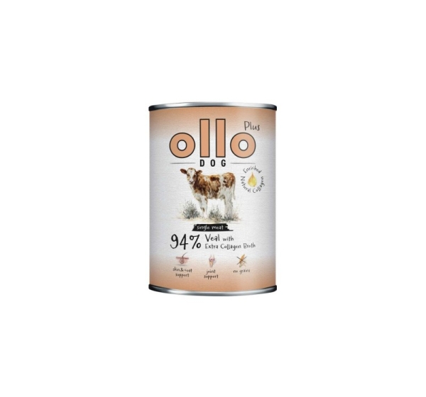 OLLO Plus Collagen Veal - wet dog food - 400g