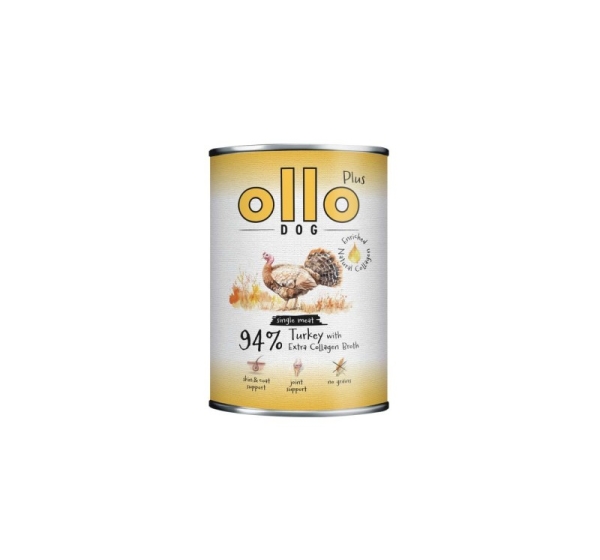 OLLO Plus Collagen Mono Turkey - wet dog food - 800g