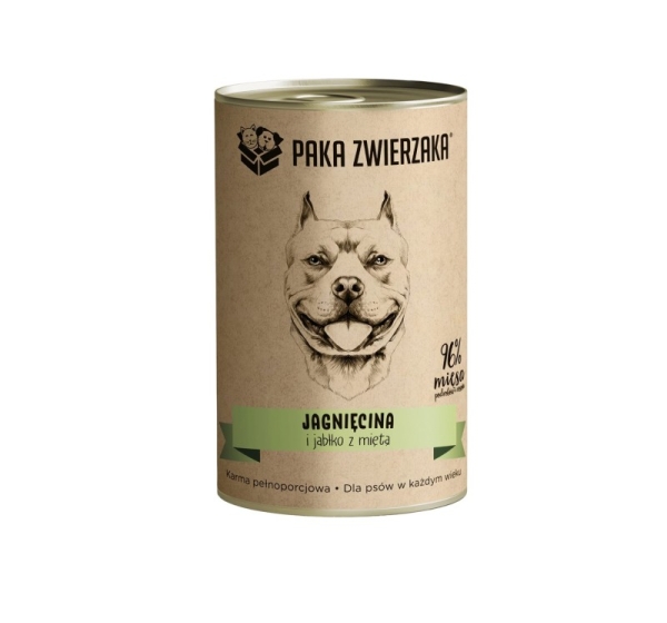 PAKA ZWIERZAKA Lamb and apple with mint - wet dog food - 400g
