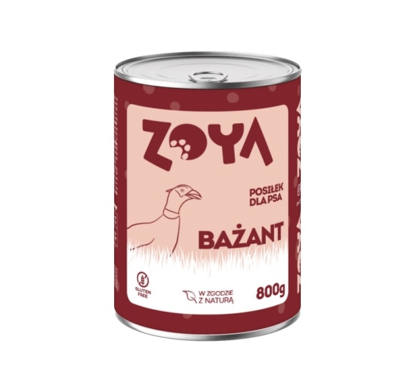 ZOYA Pheasant - wet dog food - 800g