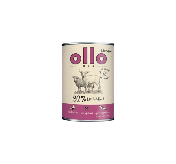 OLLO Umami Lamb and beef - wet dog food - 850g