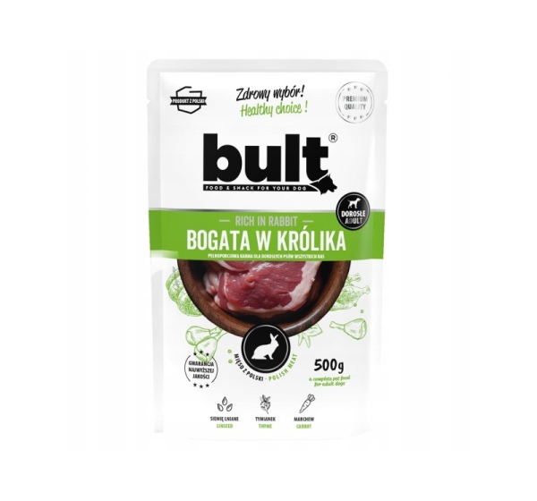 BULT Rich in rabbit - wet dog food - 500g
