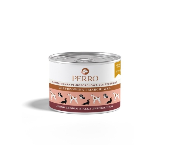 PERRO Junior Pork with carrot - wet dog food - 410g