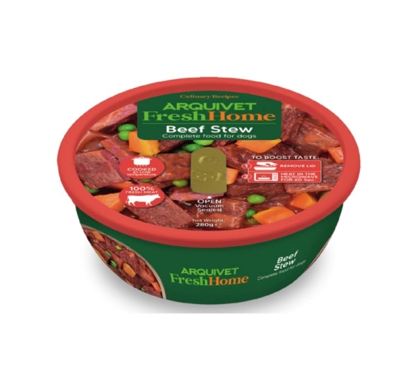 ARQUIVET Fresh Home Beef stew - wet dog food - 280g