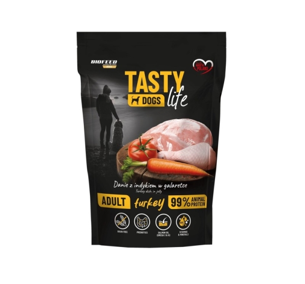 BIOFEED Tasty Dogs Life Turkey- wet dog food - 150g