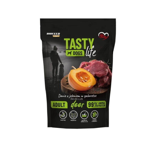BIOFEED Tasty Dogs Life Deer - wet dog food - 500g