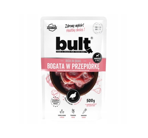 BULT Rich in quail - wet dog food - 500g