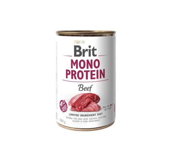 BRIT Mono Protein Beef - wet dog food - 400 g