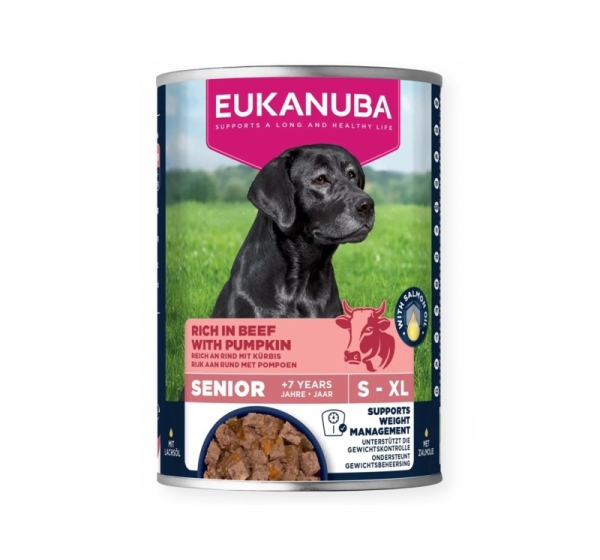 EUKANUBA Life Care Senior Rich in beef with pumpkin - wet dog food - 400g
