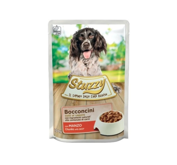 STUZZY Chunks with beef - wet dog food - 100 g