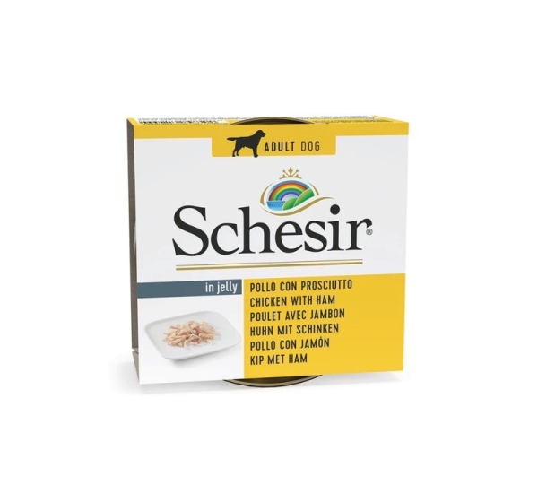 SCHESIR in jelly Chicken with ham - wet dog food - 150 g