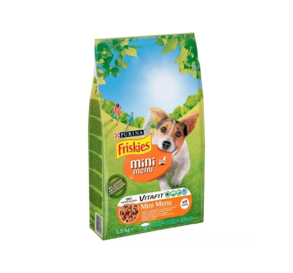 FRISKIES Mini Menu Chicken with vegetables - dry dog food - 1.5 kg
